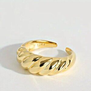 14K Gold Filled Croissant Dome Ring